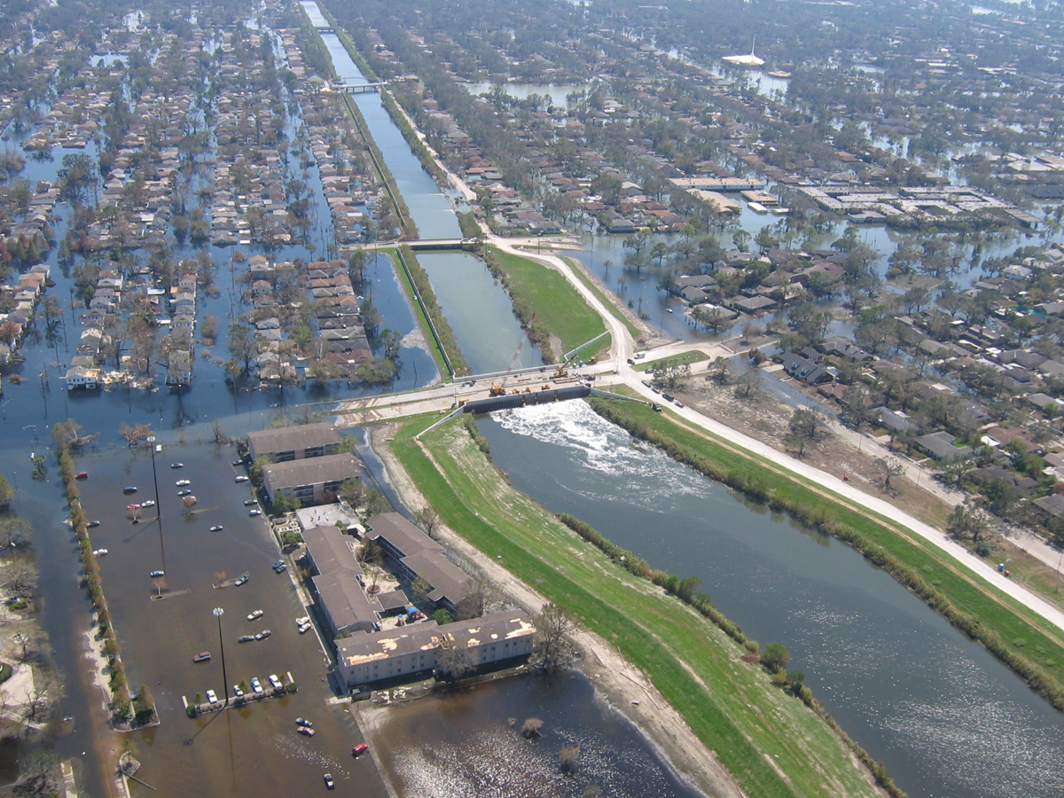 Views of inundated areas in New Orleans following breaking of the levees surrounding the city as the result of Hurricane Katrina | NOAA Photo Library | Collections | National Weather Service | Meteorological Monsters | Hurricane Katrina