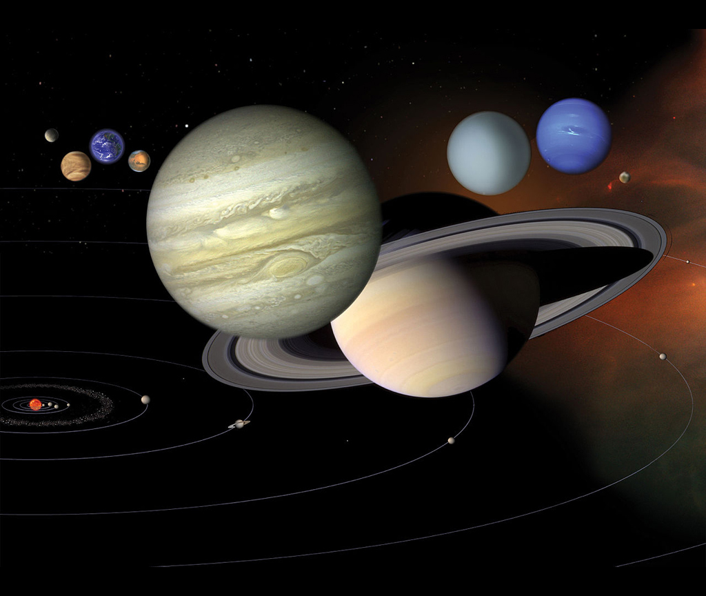 Solar System Scales (Artist's Concept) | NASA Solar System Exploration (Credit: NASA)